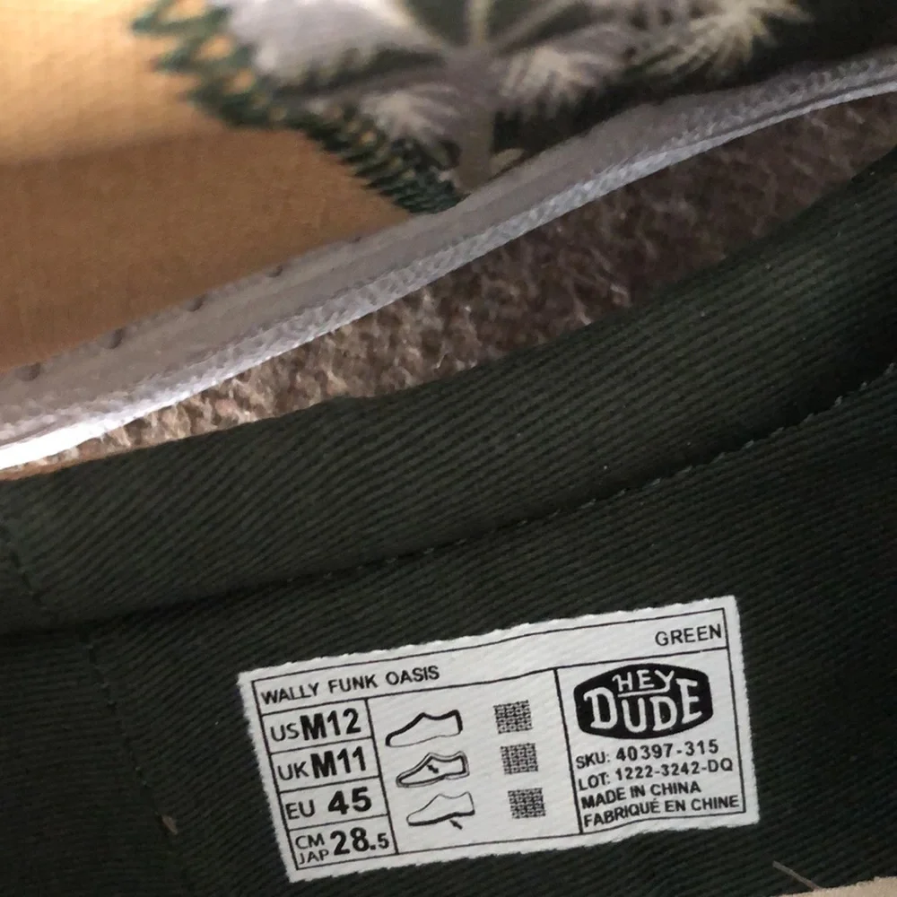 Men’s HEY Dude Wally Funk Oasis Slip Ons SIZE 12 - Picture 16 of 16